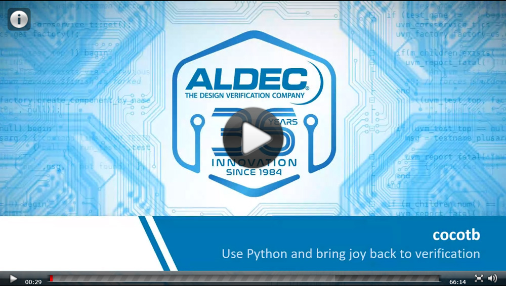 Use Python and bring joy back to verification webinar video